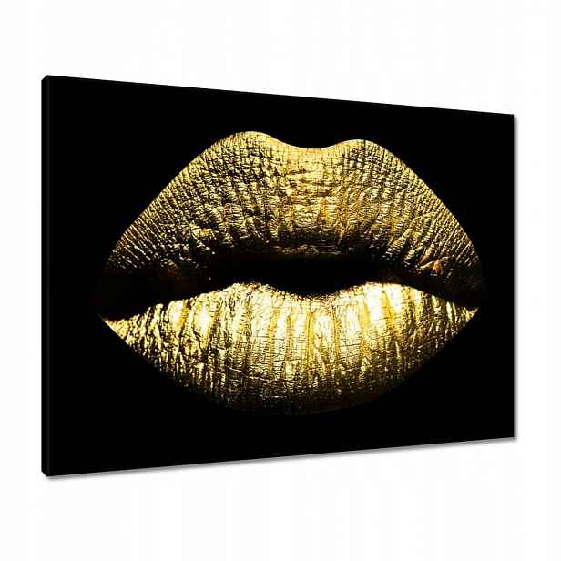 Obrazy 80x60 Zlaté rty