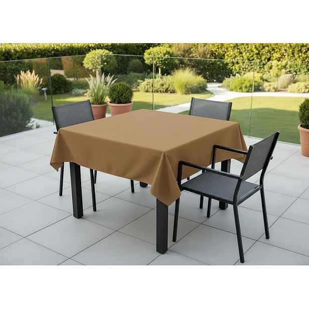 Venkovní čtvercový ubrus TERRA color 44 cappuccino, různé rozměry Mybesthome Rozměr: 150x150 cm