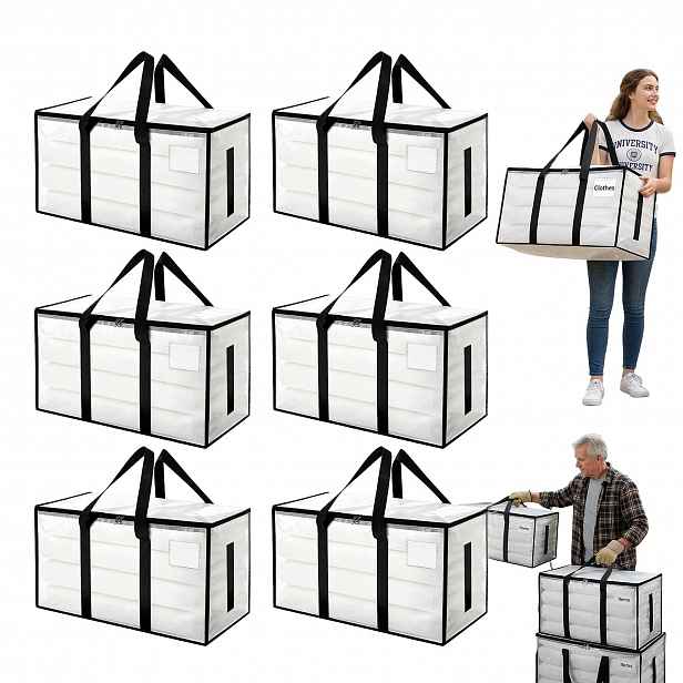 6X Velmi pevná taška na skladování a stěhovací taška na oblečení