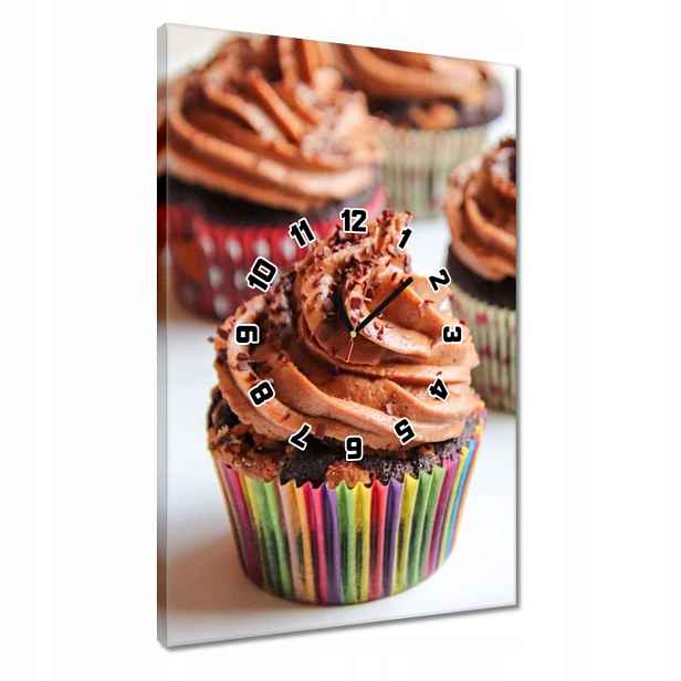 Hodiny 40x60 Kakaové muffiny Mufinky