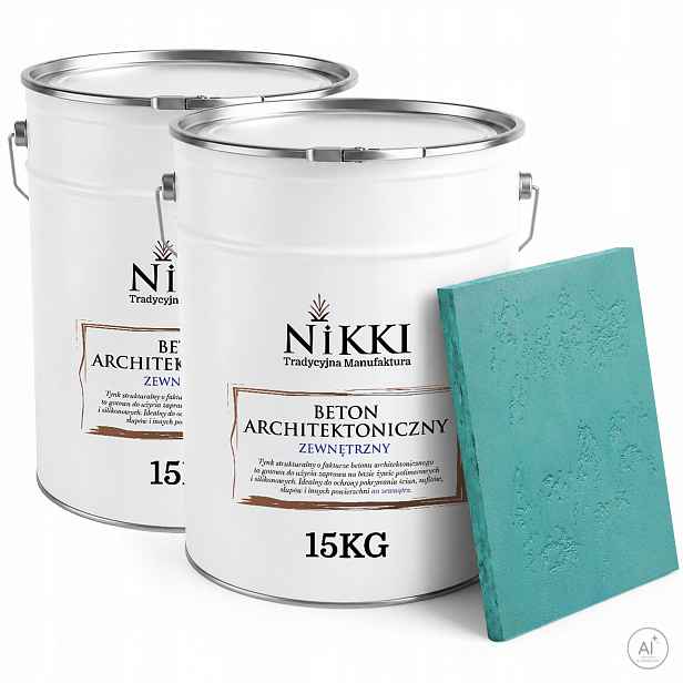 Fasádní omítka se strukturou Betonu Vnější 10 m2 2 x 15 kg Tyrkysová H1441