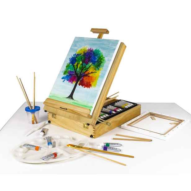 Kids World Stolní malířský stojan v kufříku 45 x 33 x 13,5 cm, SM-4533