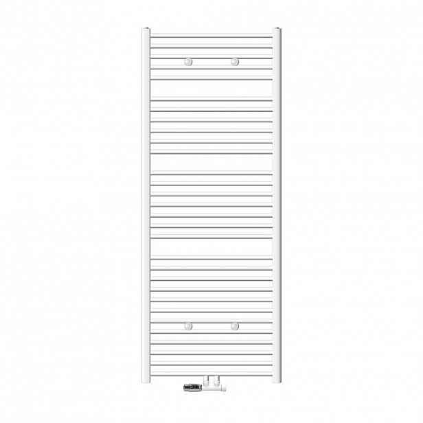LuxeBath KOUPELNOVÉ těleso Sahara 750x1800 mm, bílé, zakřivené, s ventilem, rohové provedení