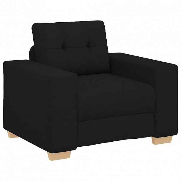 vidaXL Křeslo černé 100x78x80 cm textil