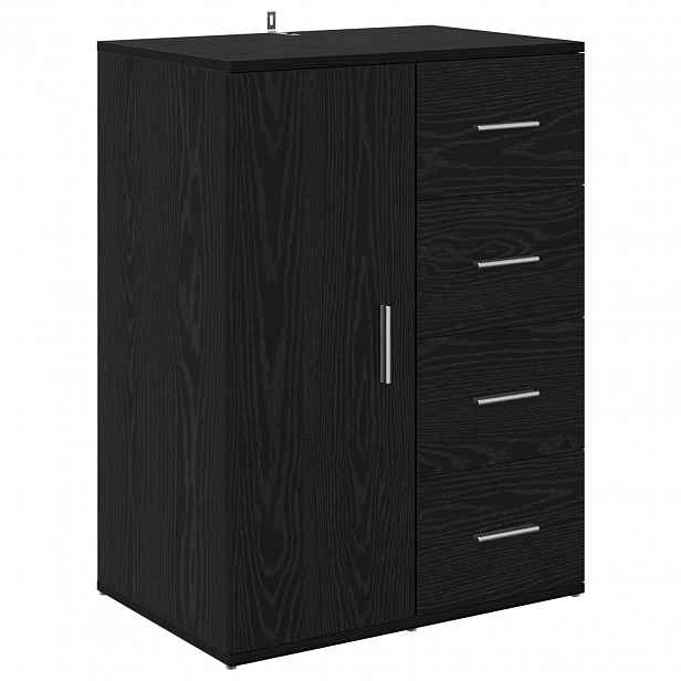 vidaXL Servírovací skříň Černý dub 59 x 39 x 80 cm Kompozitní dřevo