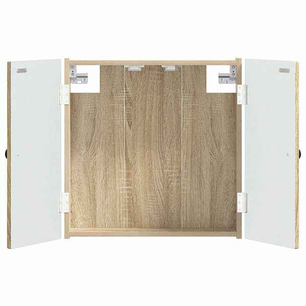 vidaXL Skříň na terče BREDA Dub sonoma 52,5 x 10,5 x 53,5 cm