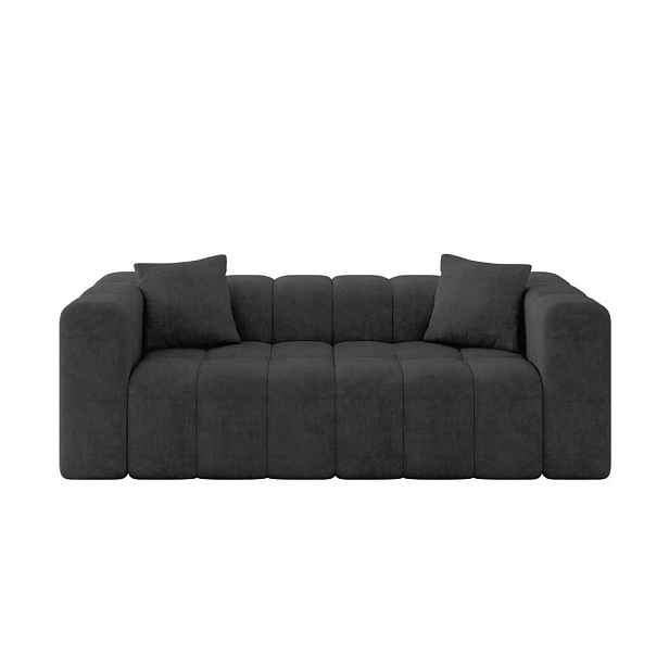 ALTDECOR POHOVKA 2-MÍSTNÁ DONY-2 232x90x71 cm Tmavě šedá Velur