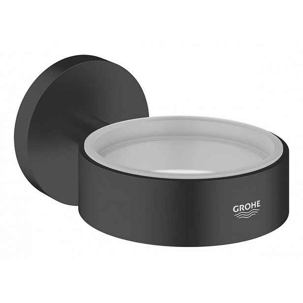 Držák Grohe Essentialsbez skleničky černá mat 1024662430