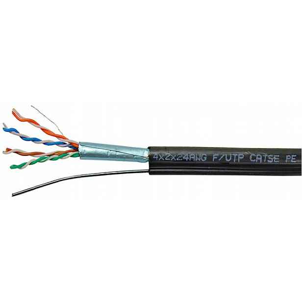 Instalační kabel kroucený s nosným lankem kat.5e Ftp Alantec 50 m