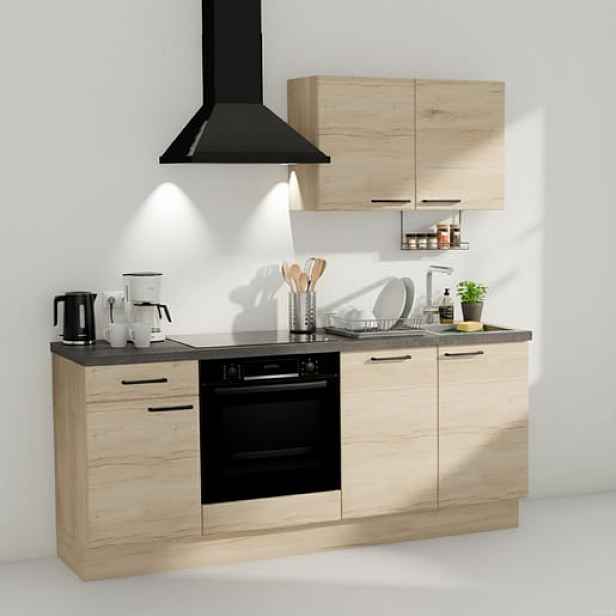 Kuchyňská linka Naturel 195x60x91 cm dub San Remo pravá