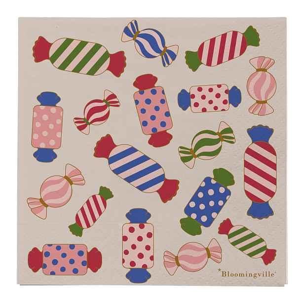 Papírové ubrousky v sadě 20 ks 33x33 cm Caramella – Bloomingville