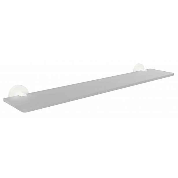 Sapho X-Round - Polička, délka 60 cm, matné sklo/bílá XR609W