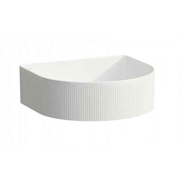 Laufen Sonar - Umyvadlo na desku 41x36 cm, bez přepadu, bez otvoru pro baterii, LCC, bílá H8123434001121