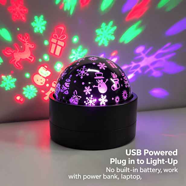TEMU Nové vánoční atmosférické světlo | 2v1 noční světlo | Napájení přes USB | RGB měnící barvy | Plug-and-Play USB, bez nutnosti ovládání | Funkce