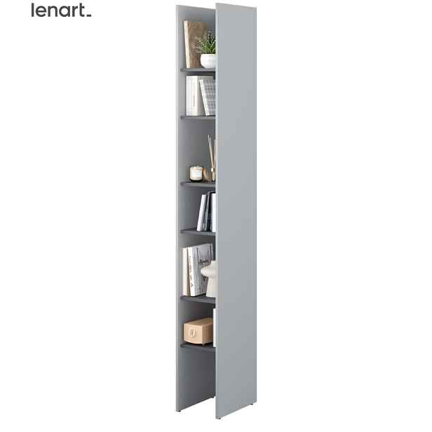Dig-net nábytek Regál Lenart BED CONCEPT BC-24 | šedá / grafit
