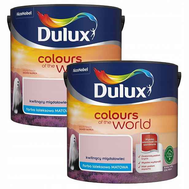 Set Dulux Barvy Světa 2x2,5L Barva Kvetoucí Mandloň 5L
