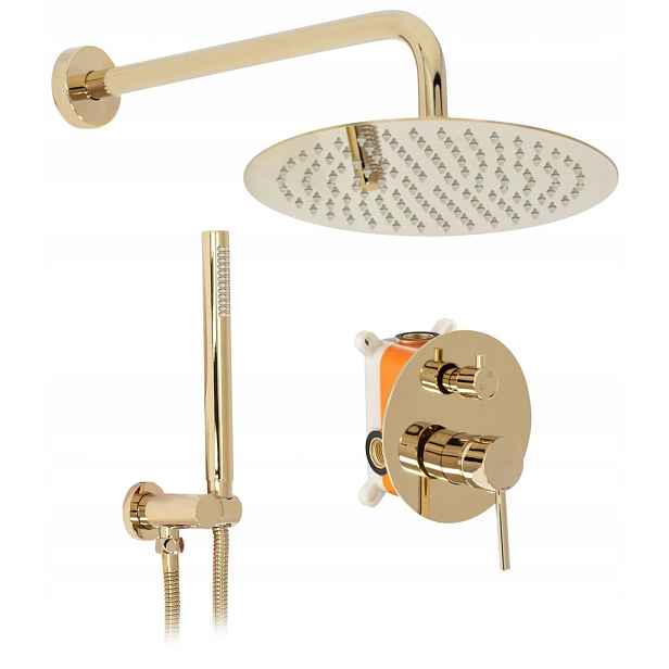 Sprchový set Lungo zlatá krabička Rea -P4110) /ka/