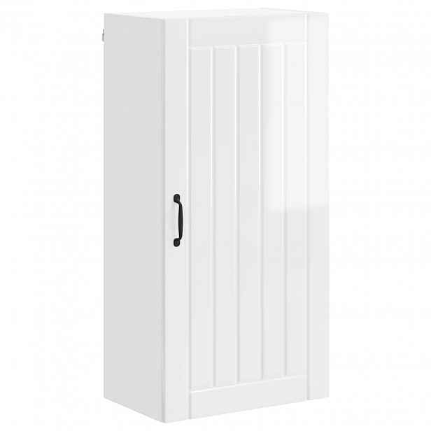 vidaXL Nástěnná skříňka LUCCA Bílá s vysokým leskem 50 x 31 x 100 cm