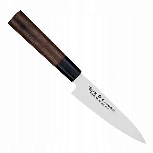 Satake nůž Kenta Walnut Japonský ostrý Nůž Univerzální na ovoce 12 cm