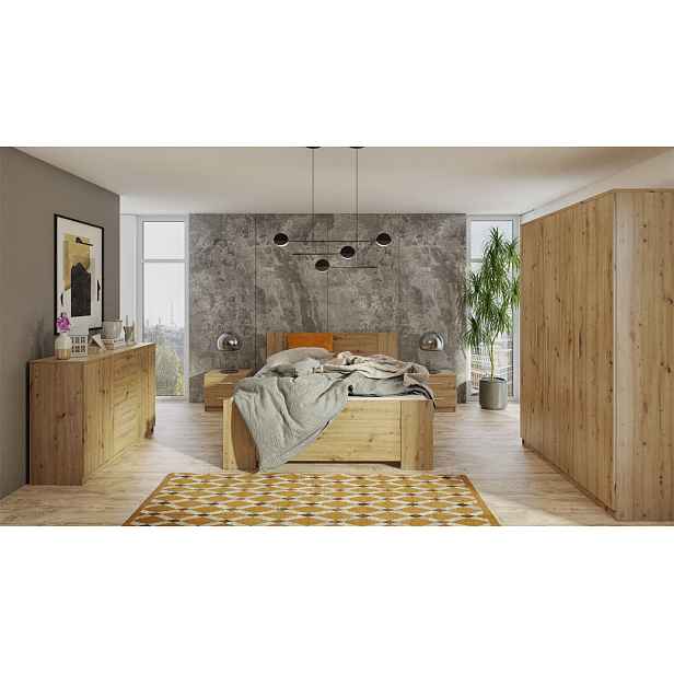 Nábytek do ložnice s postelí 160x200 CORTLAND 8 - dub artisan