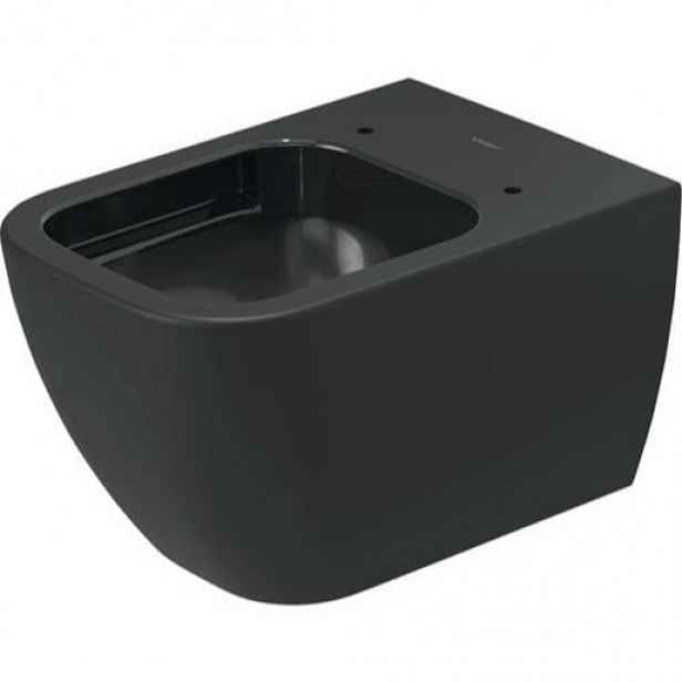 Duravit Happy D.2 WC závěsné Rimless, antracitová matná 2222098900