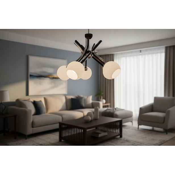 Euro-Lamp Stropní Svítidlo Ufo 5 Bronz Stínidlo bílá kulička 5X60W Výrobce