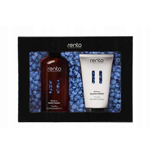 Rento Dárková sada Body wash & Sauna med s vůní borůvek 611689