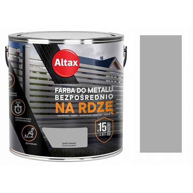 Altax Barva Na Kov Proti Rzi 2,5 L Šedá Polomatná