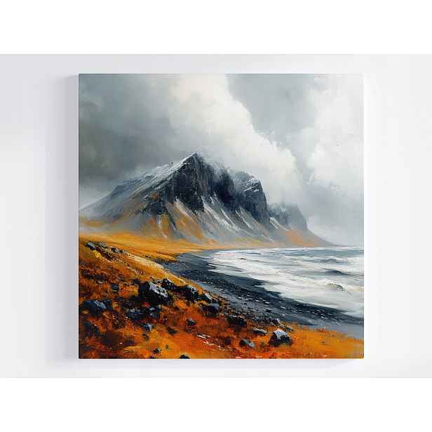 Obraz Na Plátně Canvas Hory Moře Krajina Island 50x50
