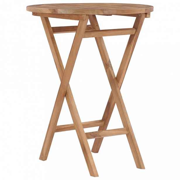 Skládací zahradní stolek 60 cm teakové dřevo