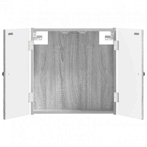 vidaXL Skříň na terče BREDA Šedý Sonoma 52,5 x 10,5 x 53,5 cm