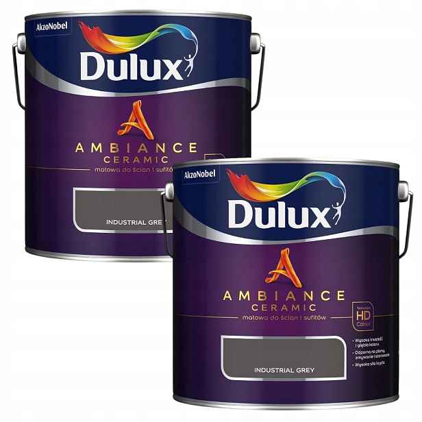 Set Dulux 2x2,5L Ambiance Ceramic Barva Keramická Industrial Grey 5L
