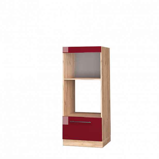 Vicco SKŘÍŇKA NA MIKROVLNNOU TROUBU Fame-Line Bordó červená vysoký lesk 60 cm otevřený