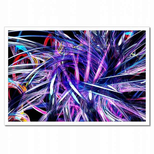 Plakáty v rámu 60x40 Fialové náušnice Hroty