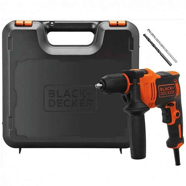 BLACK+DECKER - Příklepová vrtačka 550 W BEH550K-QS