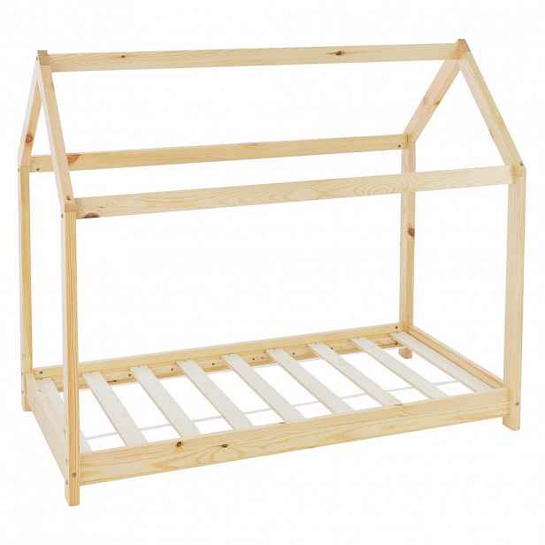 ML-DESIGN DĚTSKÁ POSTEL se stříškou 70x140 cm přírodní