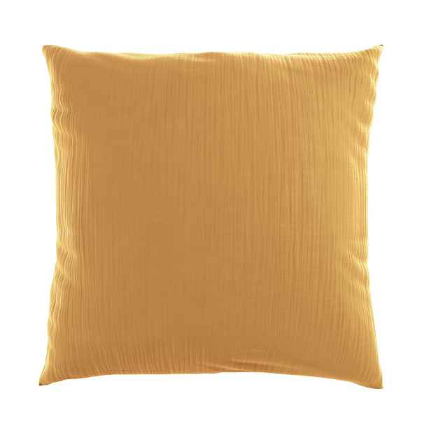 Mušelínový povlak na polštář 40x40 ŽLUTÝ