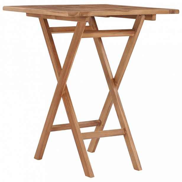 Skládací zahradní stolek 60x60 cm teakové dřevo