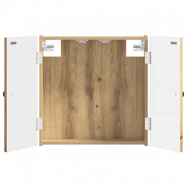vidaXL Skříň na terče BREDA Dub artisan 52,5 x 10,5 x 53,5 cm