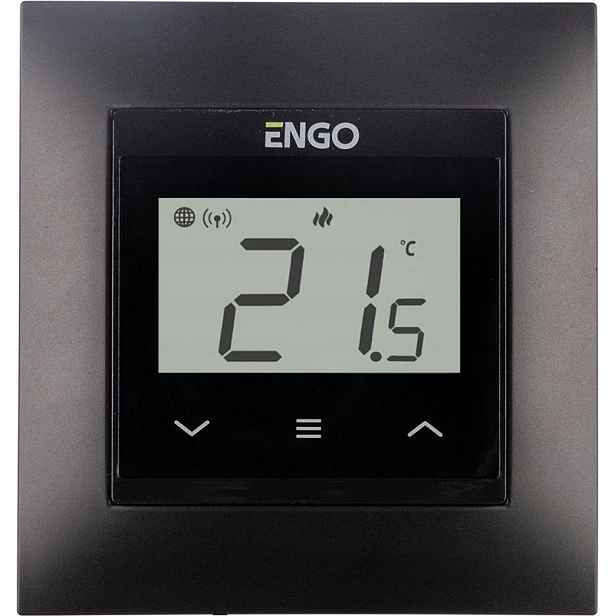 Engo Controls E55-B – internetový podomítkový regulátor teploty pro rámečky