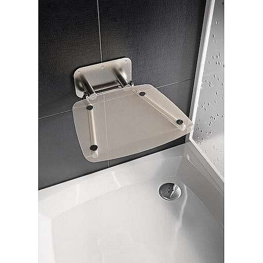 Sprchové sedátko Ravak OVO B sklopné š. 36 cm čirá B8F0000051