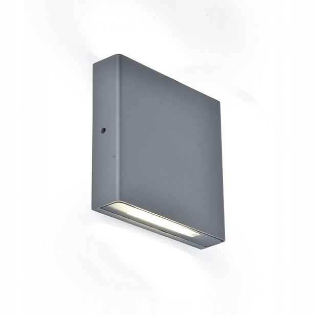 Venkovní nástěnná Led lampa Pili tmavě šedá Lutec