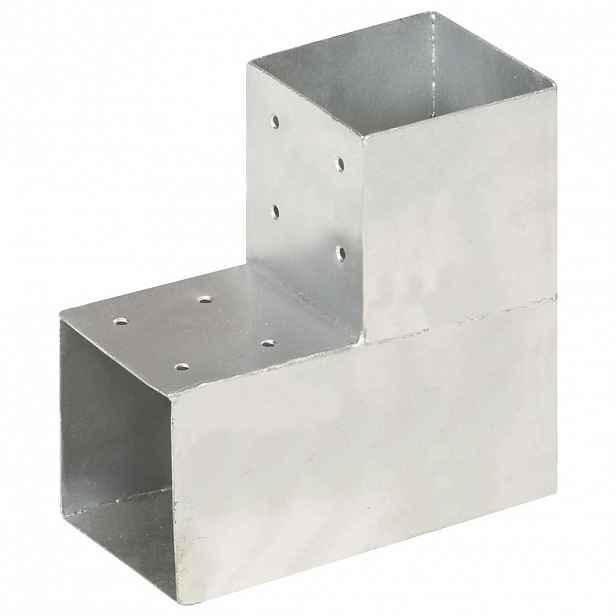 vidaXL Trámová spojka ve tvaru L pozinkovaný kov 101 x 101 mm