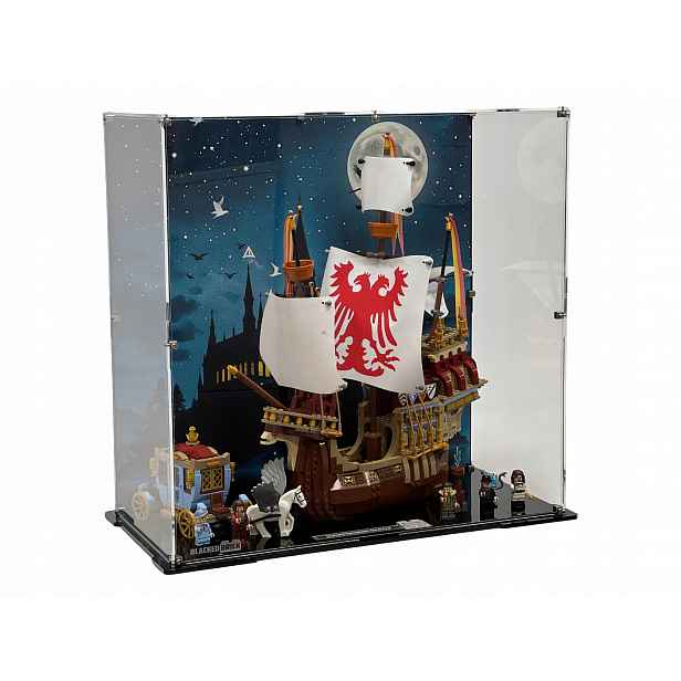 Vitrína s pozadím Blacked Brick pro Lego 76440 Harry Potter Turnaj Příchod