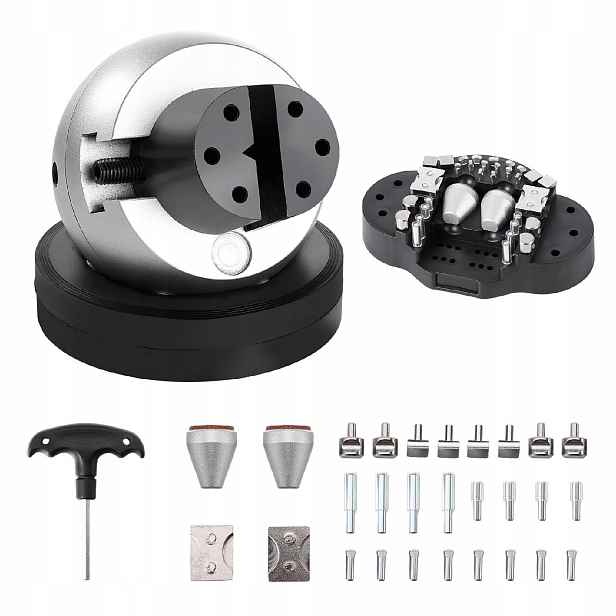 Kuličkový gravírovací svěrák otočný 127 mm klenotnický blok 360° ocel