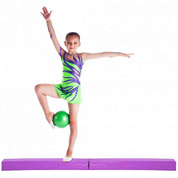 COSTWAY BALANCE Beam skládací fialová