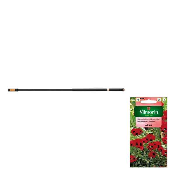 Fiskars Oneclick Teleskopická hliníková násada 119 Cm-174 cm +dárek semena