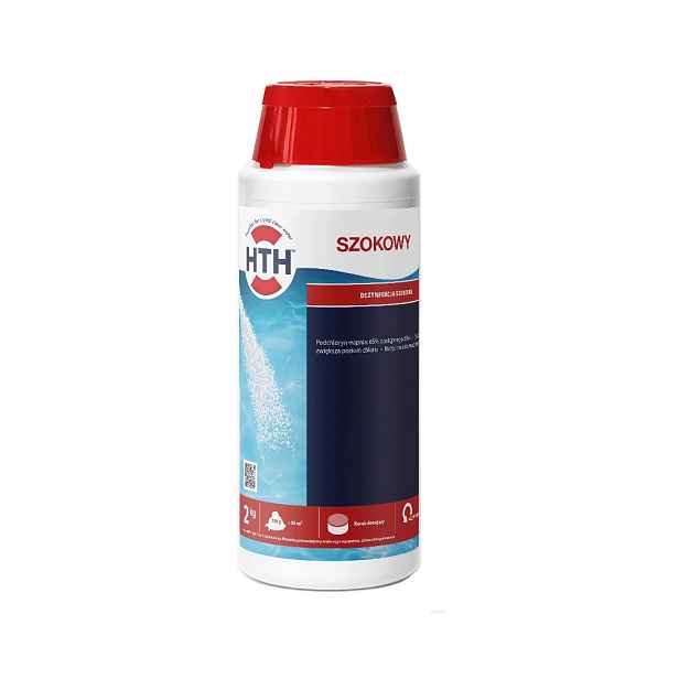 Šokový Hth 2 kg Chlor Šok Shock prášek chemie do vany bazénu balii
