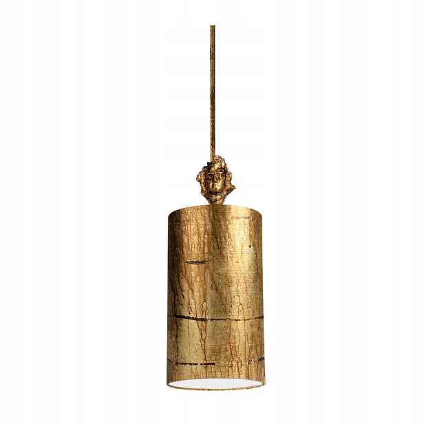 Závěsná lampa Flambeau Fragment 1xE27 100W, zestárlé zlato, stmívatelná
