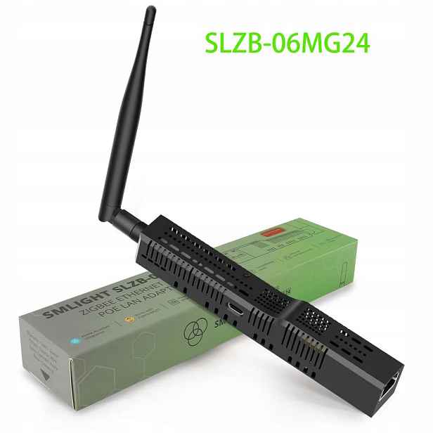 Adaptér SLZB-06mg24U Zigbee brána EFR32MG24 Ethernet PoE Usb Lan Wifi Ha